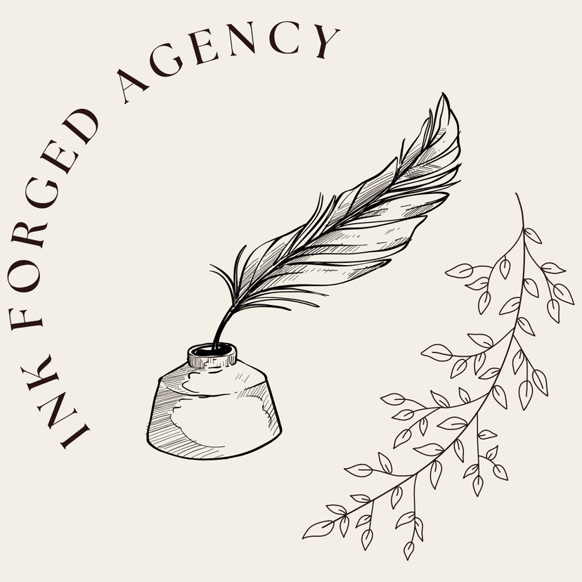 Forging a Platform for Ink Forged Agency’s Storytelling Voice logo
